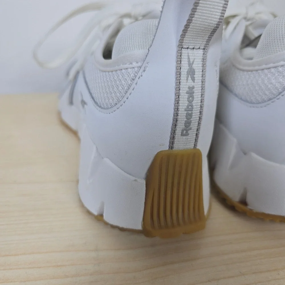 Reebok Zig Dynamica 4 Womens White Gum Athletic Sneakers Shoes Size 8 Low Top - Picture 4 of 8